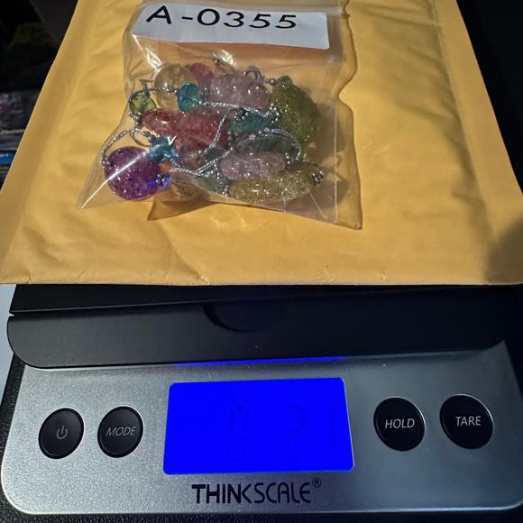 Premier Designs Glass Bead Necklace Colorful 36in Pink Blue Yellow Purple Spring - Picture 5 of 5